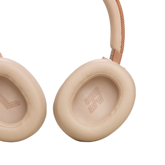 JBL Live 770NC - Sandstone - Wireless Over-Ear Headphones with True Adaptive Noise Cancelling - Detailshot 3